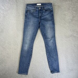 Gap 1969 Womens 25 Blue Denim Pants True Skinny Curvy Cropped‎ Ankle Jeggings